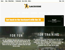 Tablet Screenshot of 3xlacrosse.com